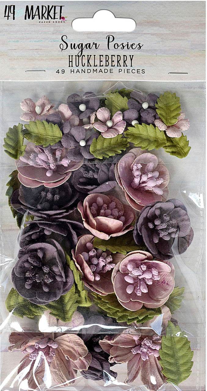 49 en Market Sugar Posies Huckleberry-bloemen